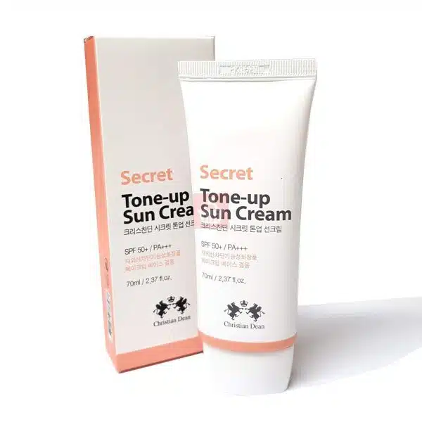 Christian Dean Secret Tone-Up Sun Cream SPF50+ - Korean Sunscreen for Bright Skin