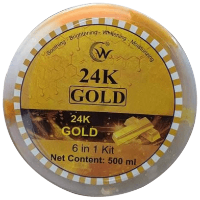 6-in-1 24K Gold Facial Kit – Whitening, Brightening, Moisturizing | Glowing Skin at Home